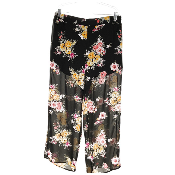 torrid Other - TORRID Black Floral Palazzo Pants
